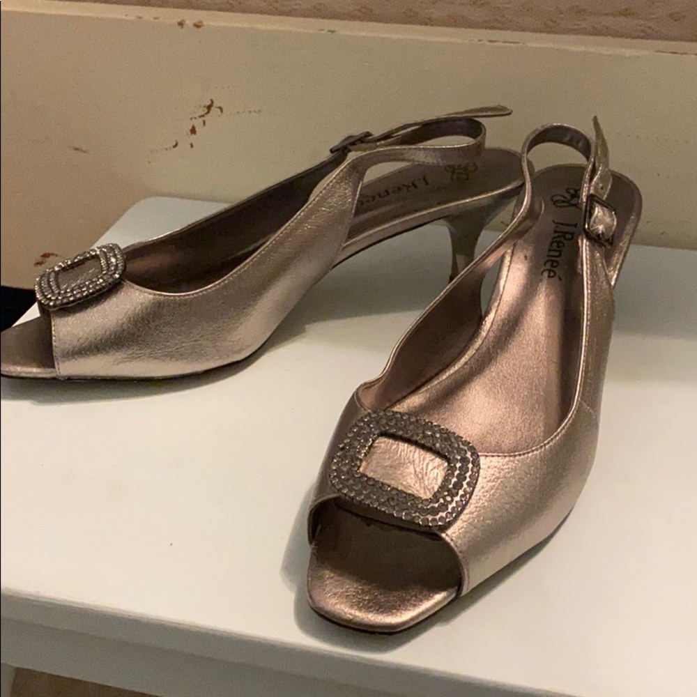 J.Renee silver heels